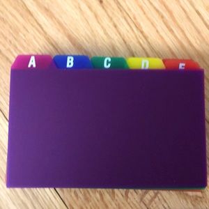 Oxford A - Z Filing Index Cards